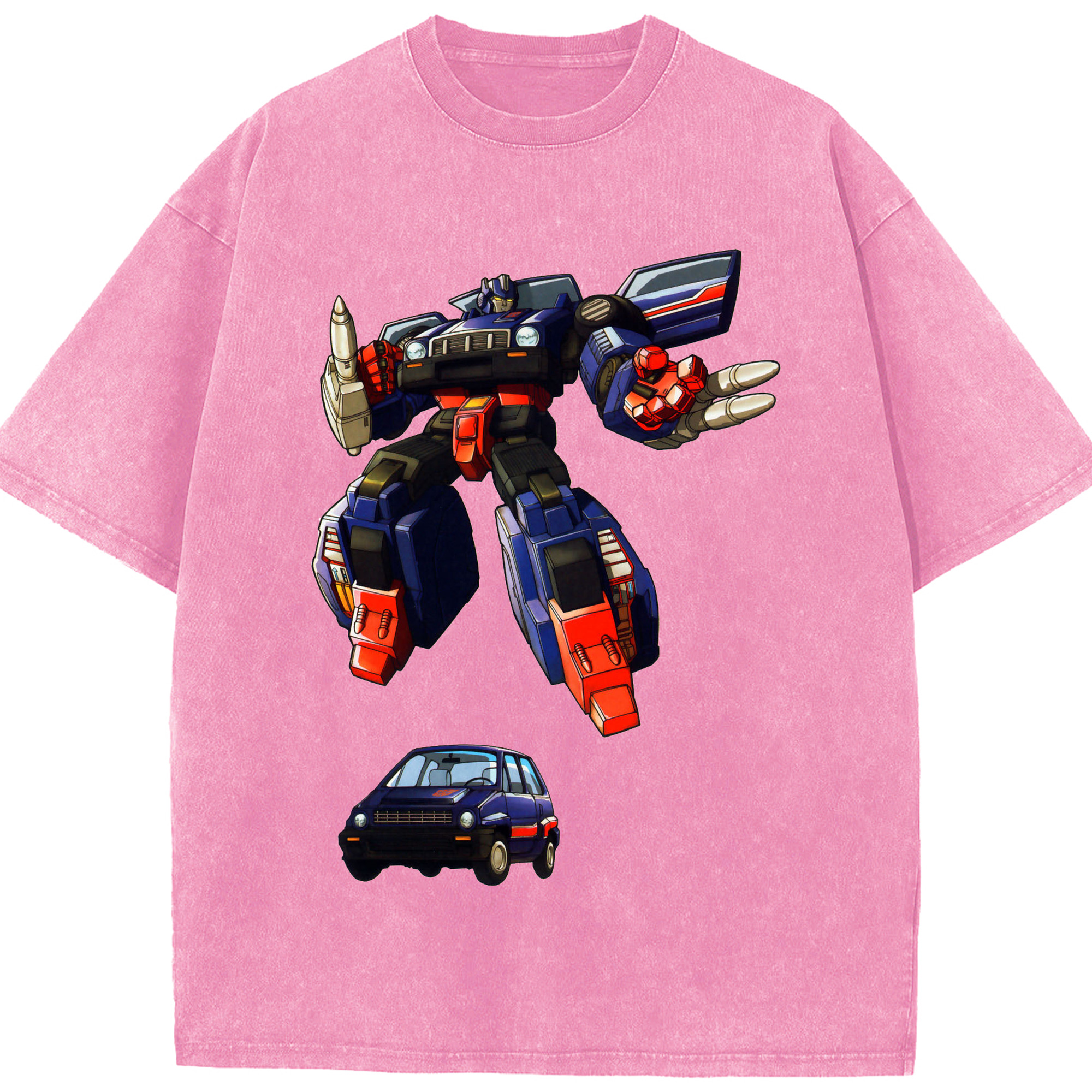 （画像用）  綿100% ヴィンテージ風 半袖Tシャツ（フロントプリント）